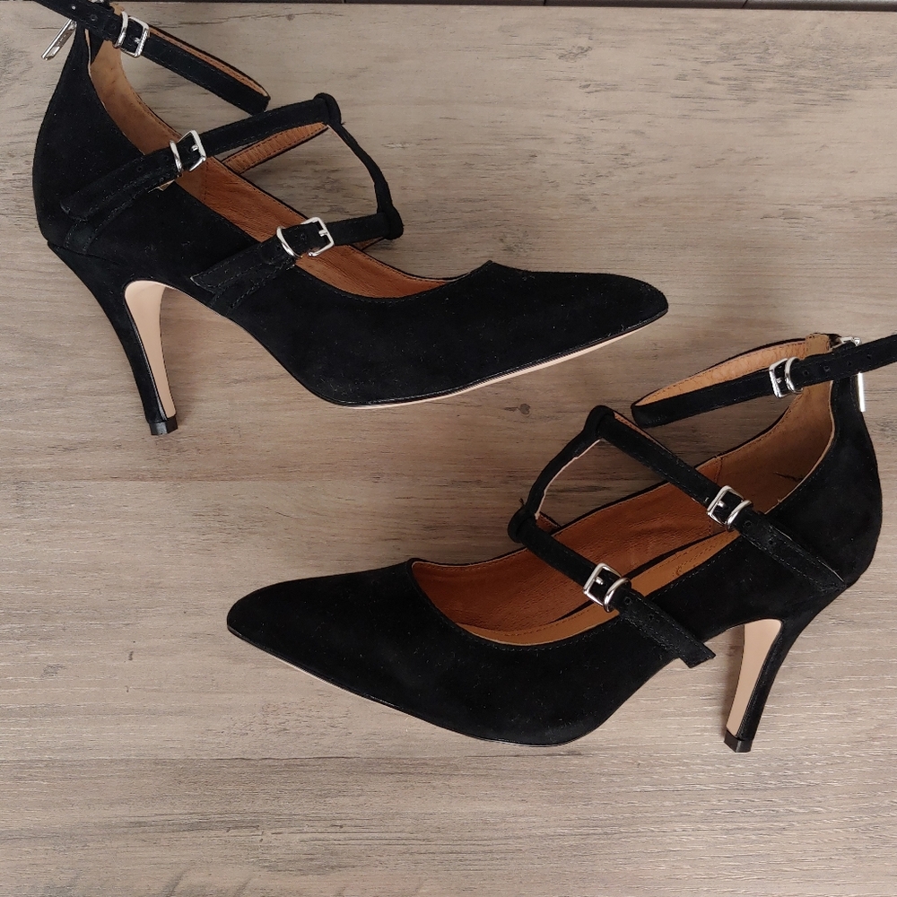 CORSO COMO Black Suede Carter Dress Pump Size 6.5 US